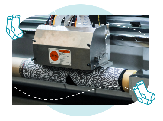 sock print machine